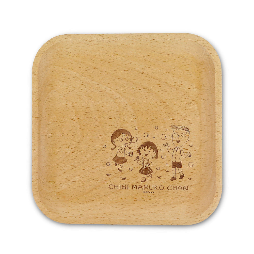 櫻桃小丸子 - 方形木盤