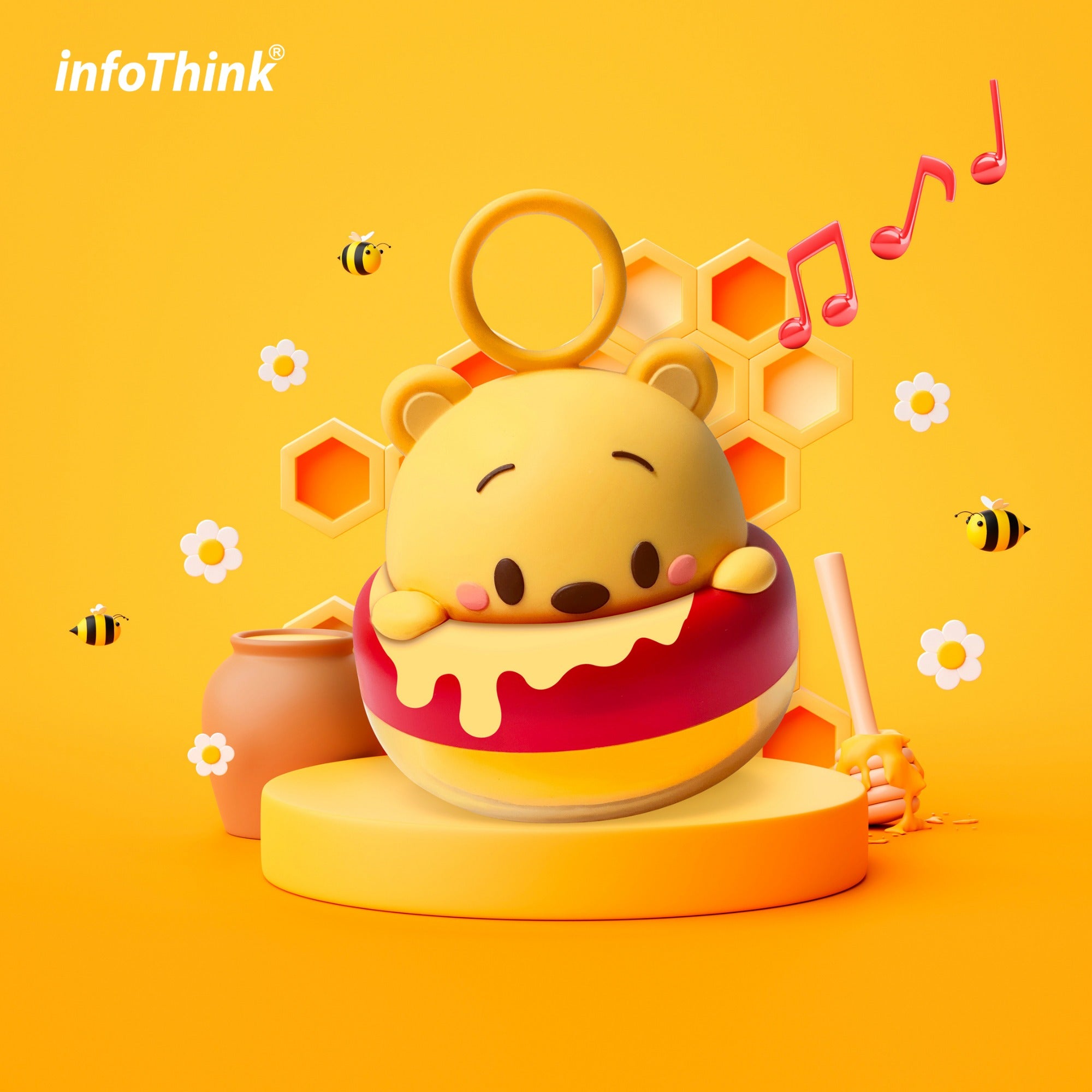 infoThink x Disney - 史迪仔/三眼仔/勞蘇/小熊維尼發光喇叭