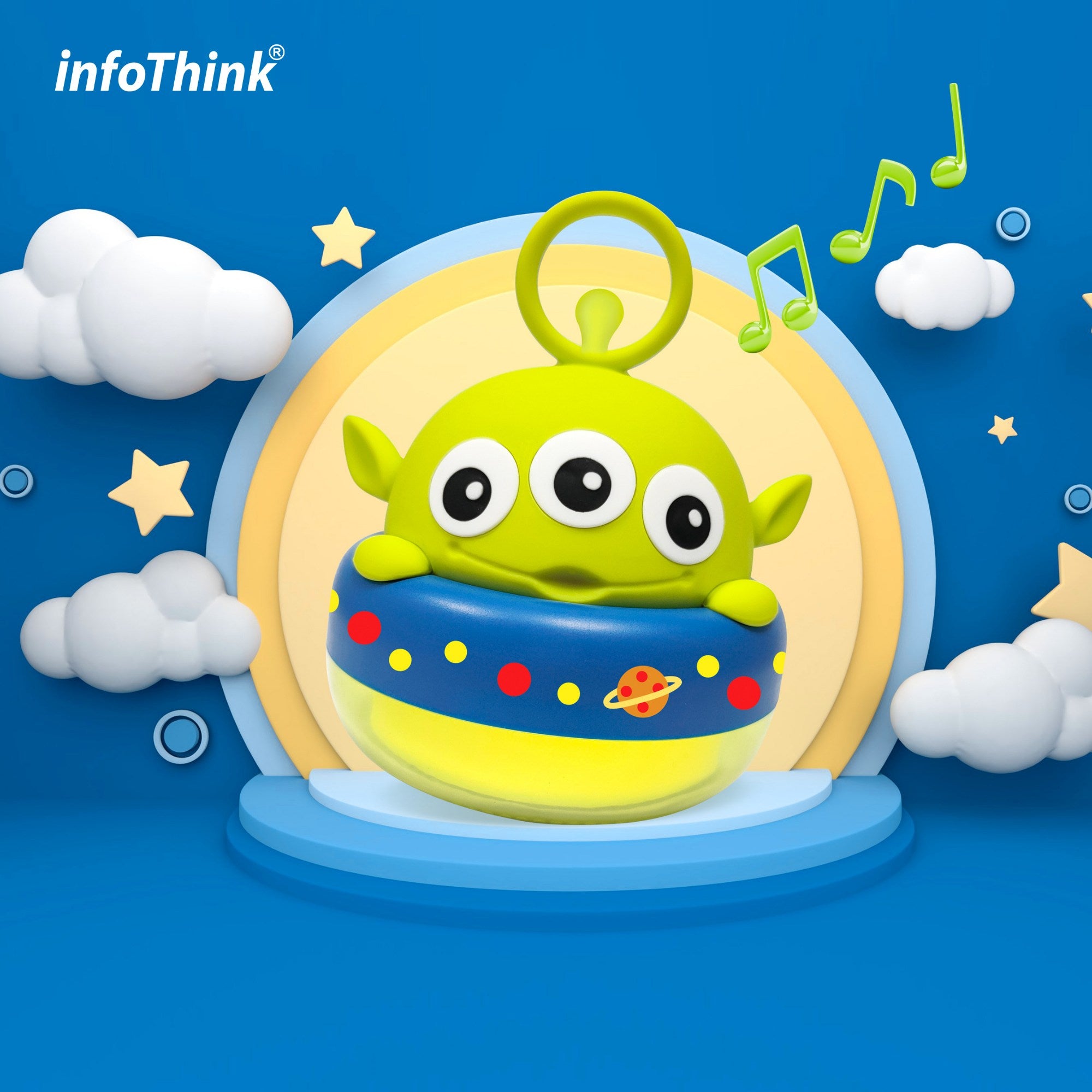 infoThink x Disney - 史迪仔/三眼仔/勞蘇/小熊維尼發光喇叭