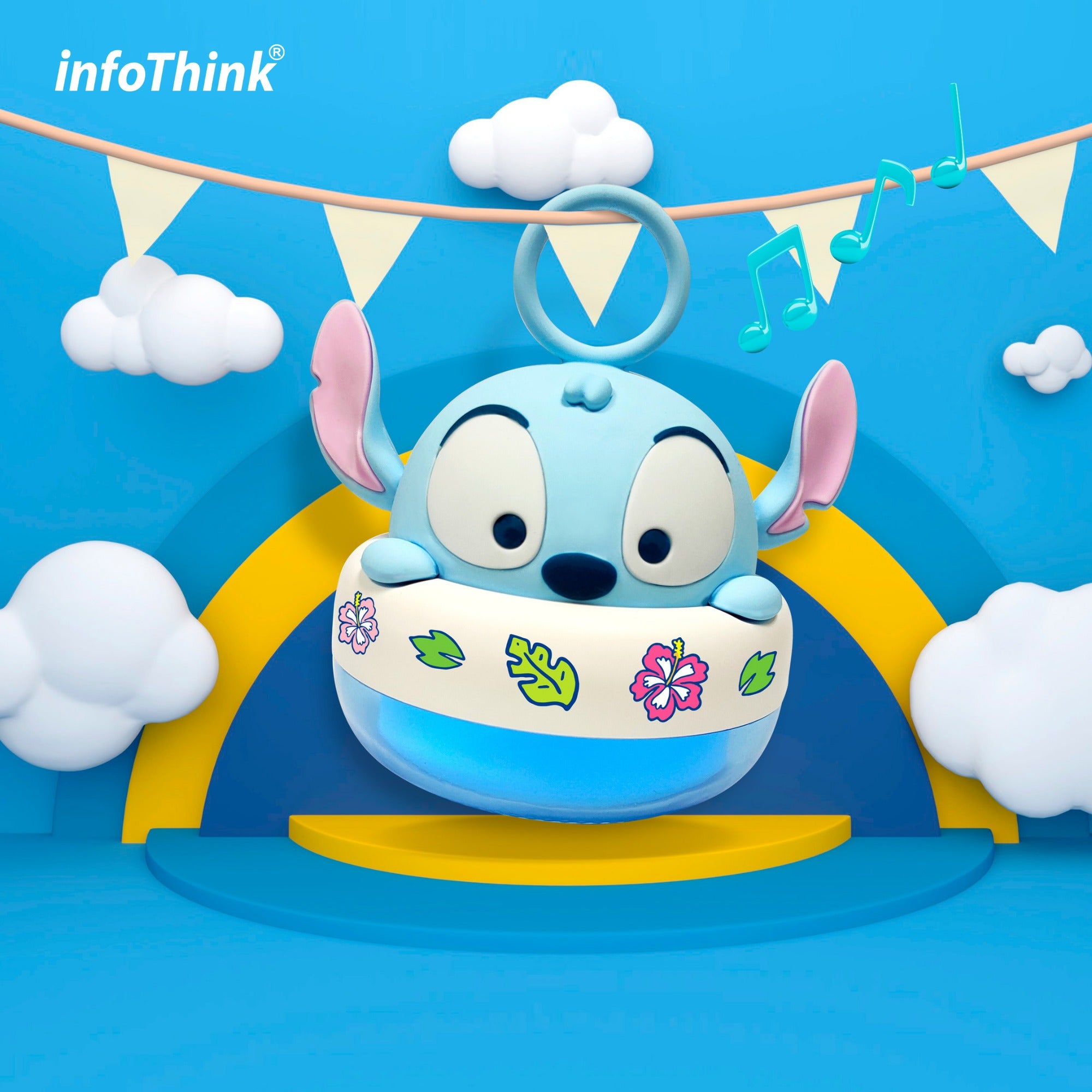 infoThink x Disney - 史迪仔/三眼仔/勞蘇/小熊維尼發光喇叭