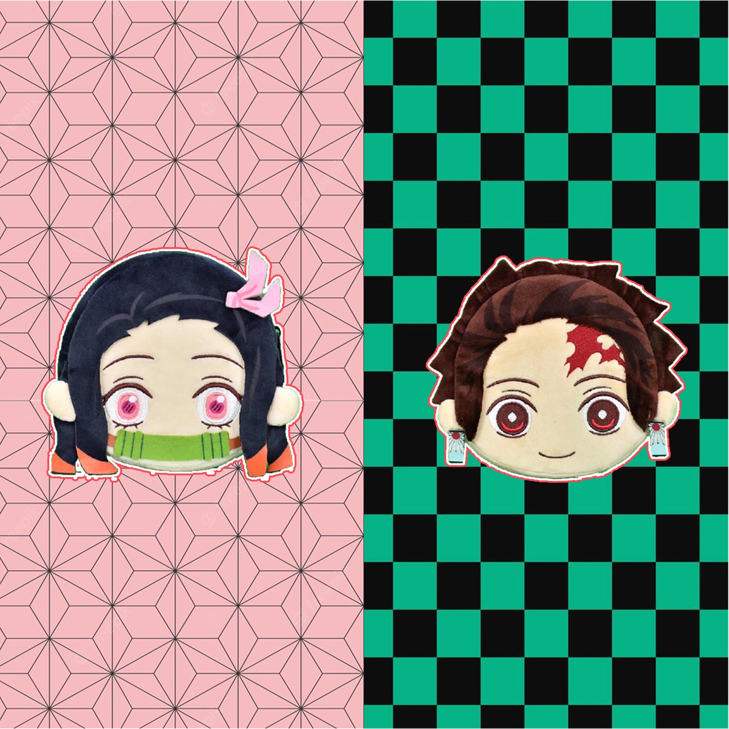 鬼滅之刃 - 竈門禰豆子&炭治郎厚零錢包