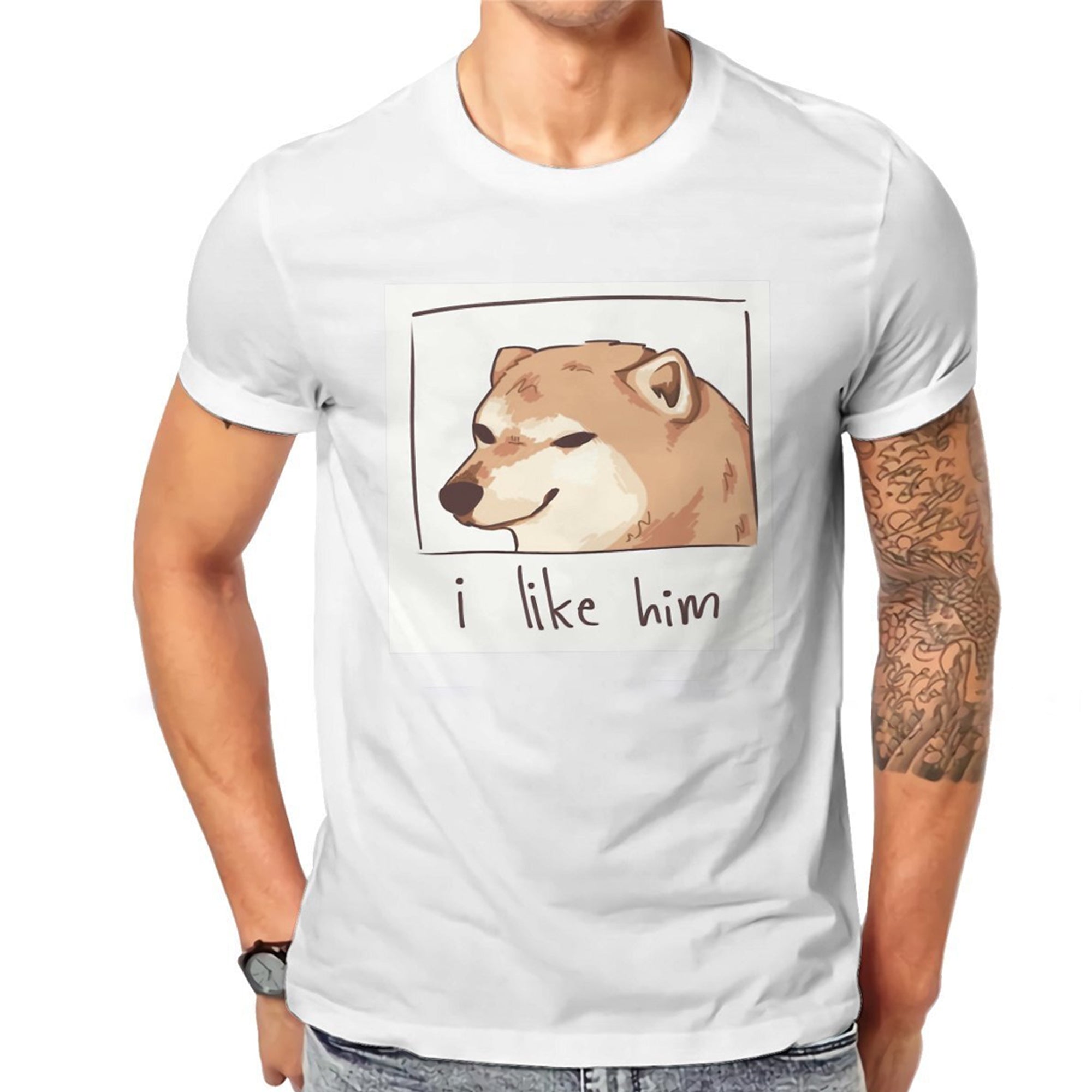 Meme Product - I like him T-shirt