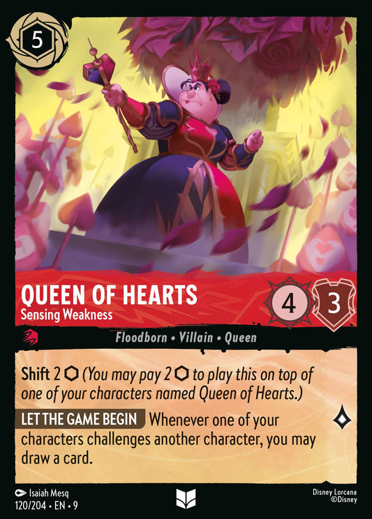 120/242 Queen of Hearts - Sensing Weakness