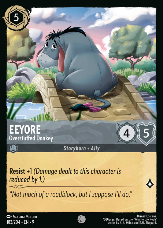 183/242 Eeyore - Overstuffed Donkey