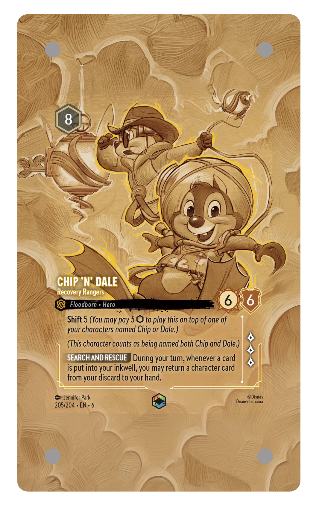 205/204 - Chip 'n' Dale - Recovery Rangers 擴圖卡磚