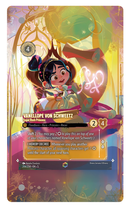 206/204 - Vanellope von Schweetz - Sugar Rush Princess 擴圖卡磚
