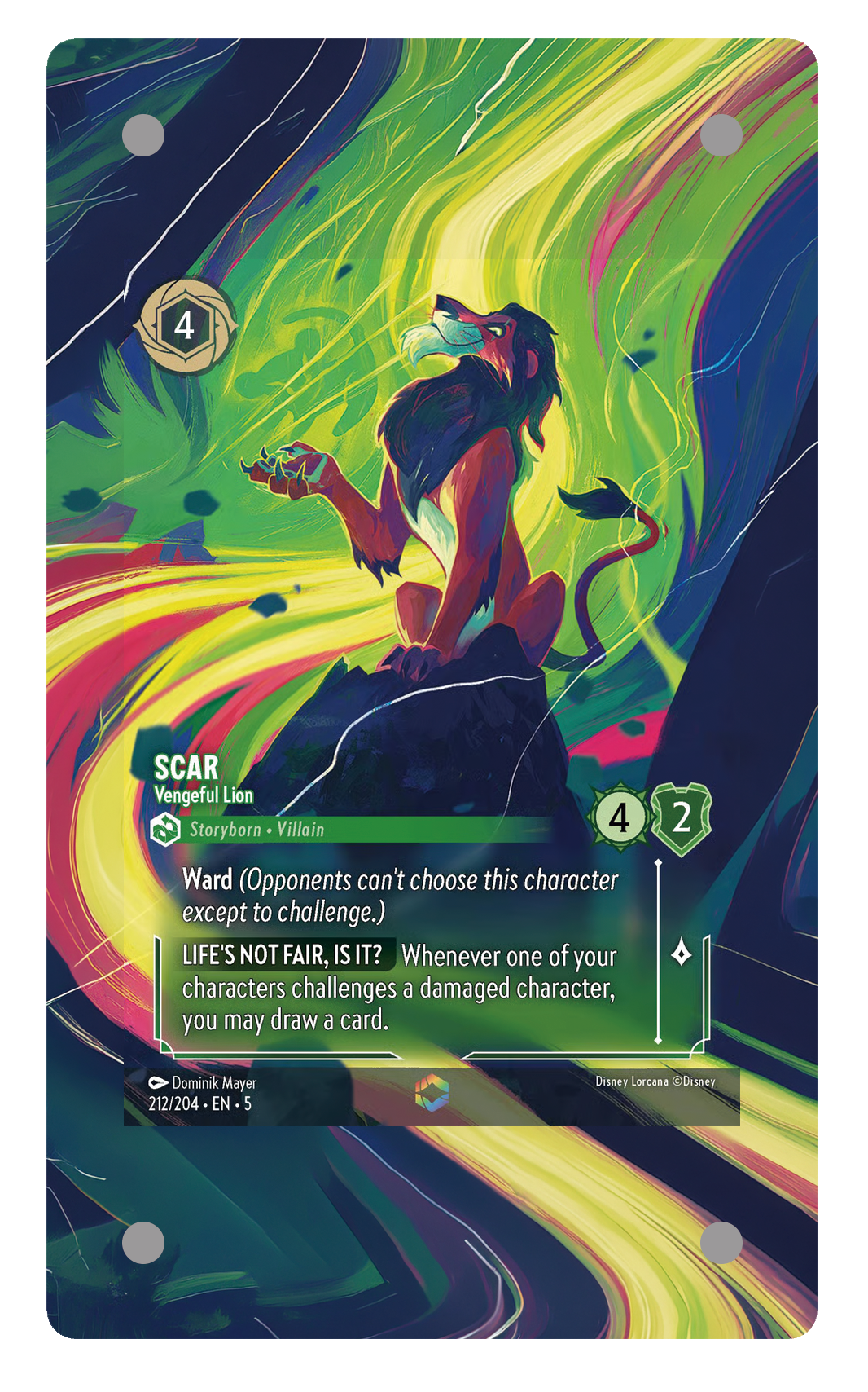 212/204 - Scar - Vengeful Lion 擴圖卡磚