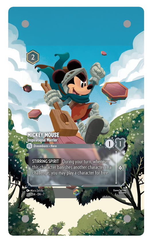 221/204 - Mickey Mouse - Inspirational Warrior 擴圖卡磚