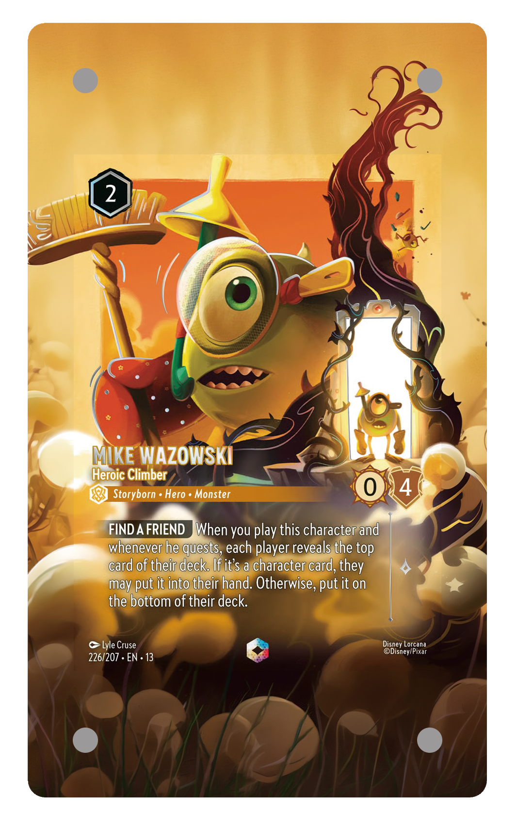 226/207 - Mike Wazowski - Heroic Climber 擴圖卡磚