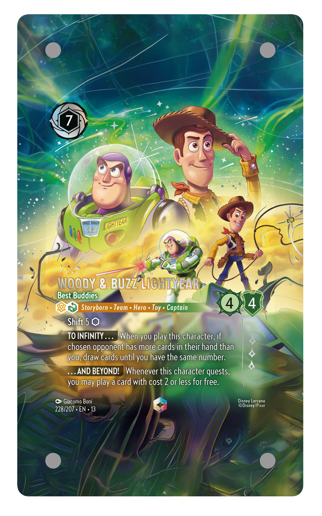 228/207 - Woody & Buzz Lightyear - Best Buddies 擴圖卡磚
