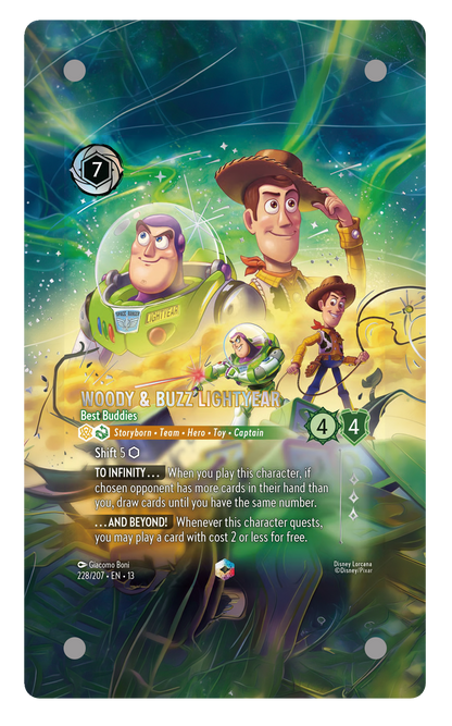 228/207 - Woody & Buzz Lightyear - Best Buddies 擴圖卡磚