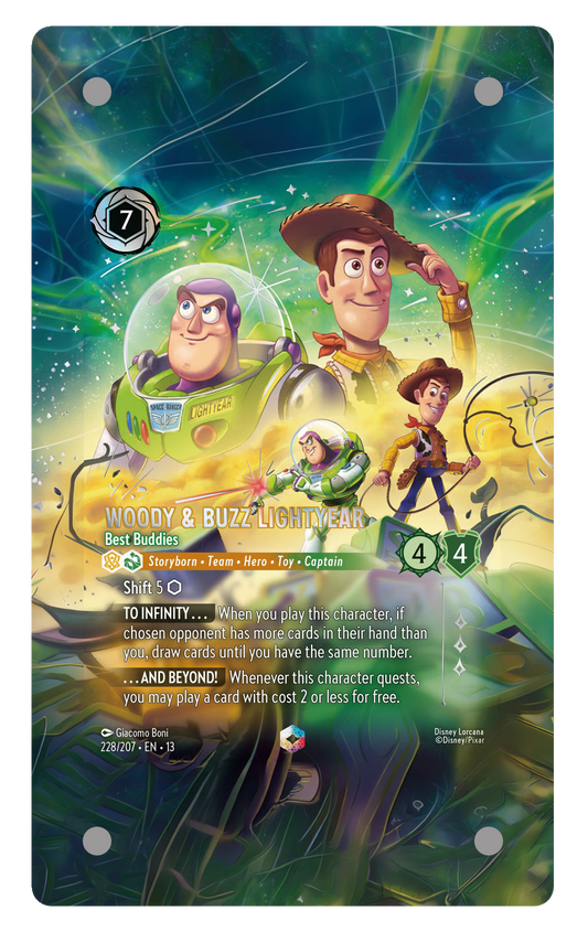 228/207 - Woody & Buzz Lightyear - Best Buddies 擴圖卡磚