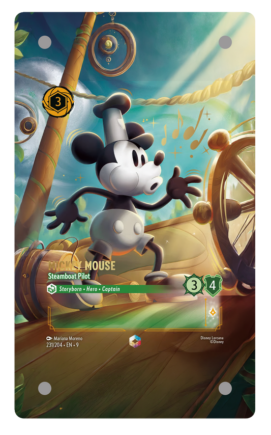 231/204 - Mickey Mouse - Steamboat Pilot 擴圖卡磚