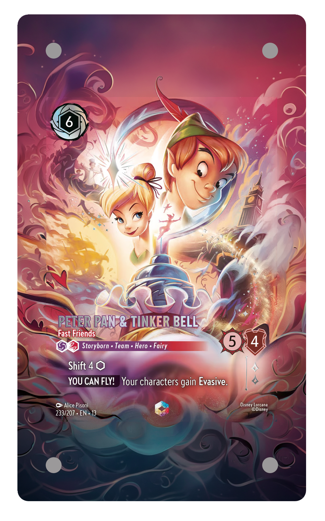 233/207 - Peter Pan & Tinker Bell - Fast Friends 擴圖卡磚