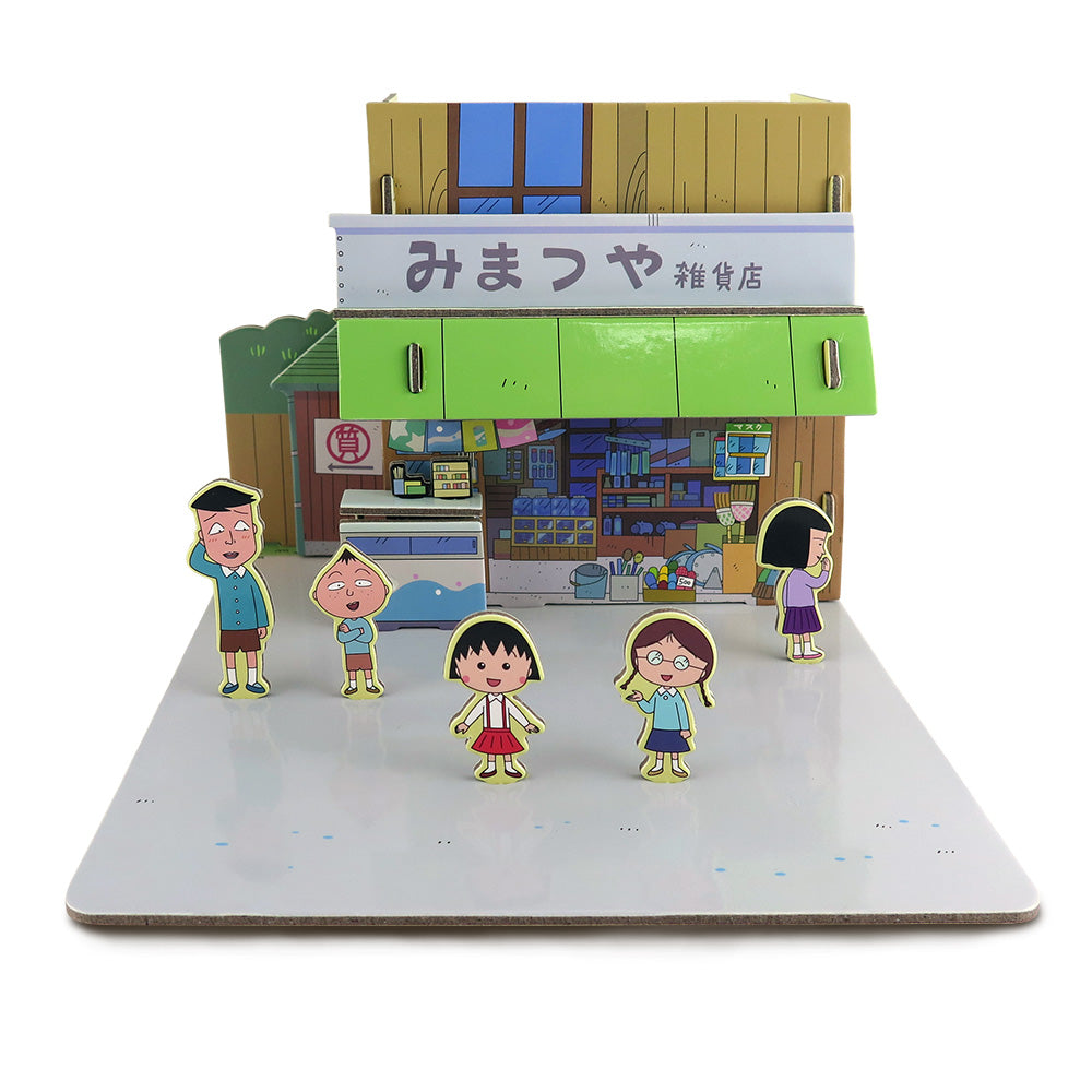櫻桃小丸子 - 雜貨店立體場景拼圖