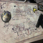 生化危機 - 洋館地圖油畫布