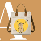 咆哮土撥鼠迷因帆布袋