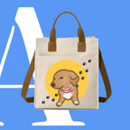 斜眼DOG迷因帆布袋