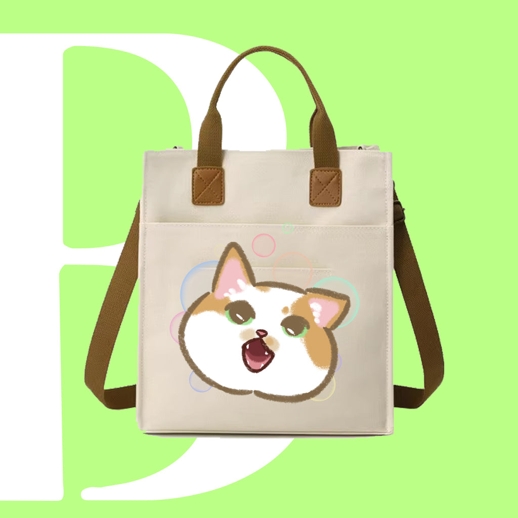 咆哮CAT迷因帆布袋