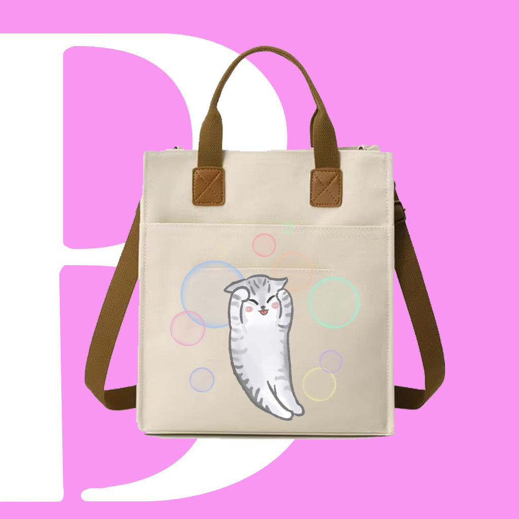 害羞CAT迷因帆布袋