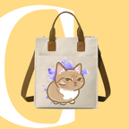 斜眼CAT迷因帆布袋