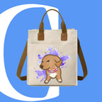 斜眼DOG迷因帆布袋