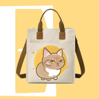斜眼CAT迷因帆布袋