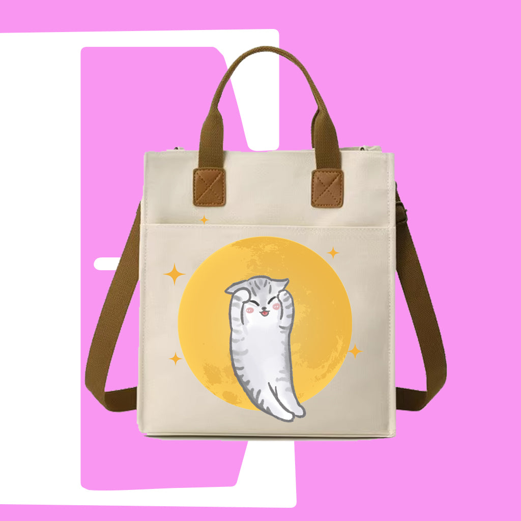 害羞CAT迷因帆布袋