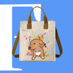 斜眼DOG迷因帆布袋