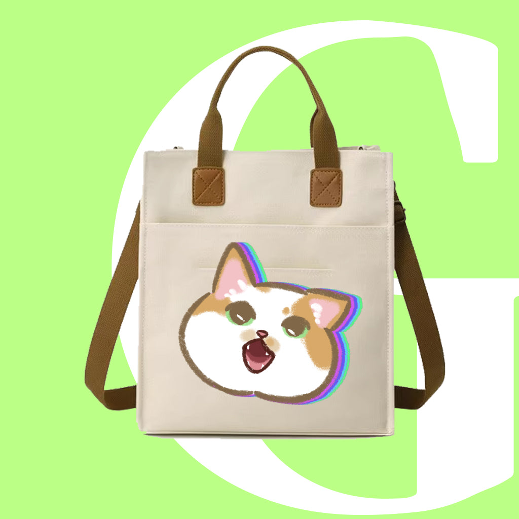 咆哮CAT迷因帆布袋