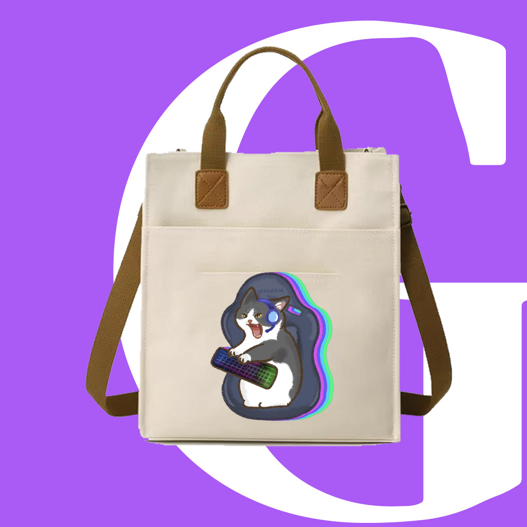 Gaming CAT迷因帆布袋