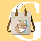 斜眼CAT迷因帆布袋