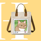 斜眼CAT迷因帆布袋