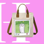 害羞CAT迷因帆布袋