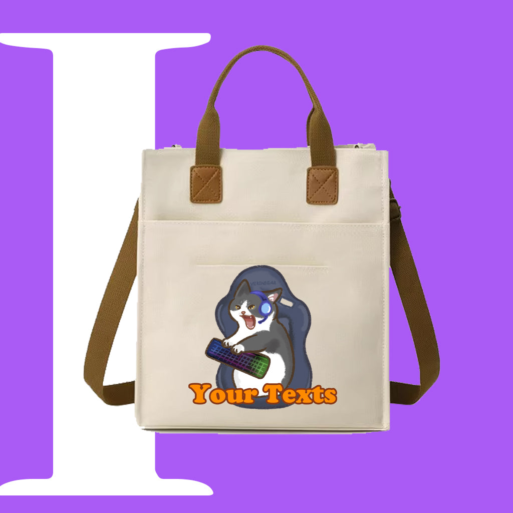 Gaming CAT迷因帆布袋