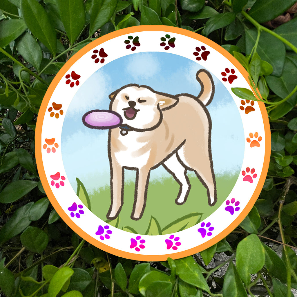 飛盤DOG陶瓷杯墊