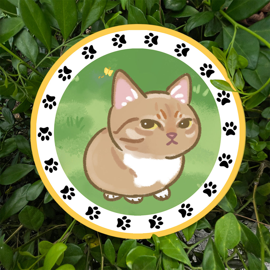 斜眼CAT陶瓷杯墊