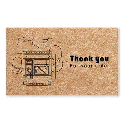 牛皮紙感謝心意卡