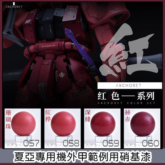 [育膠樂園GK] 外甲範例用硝基漆 - 夏亞專用機