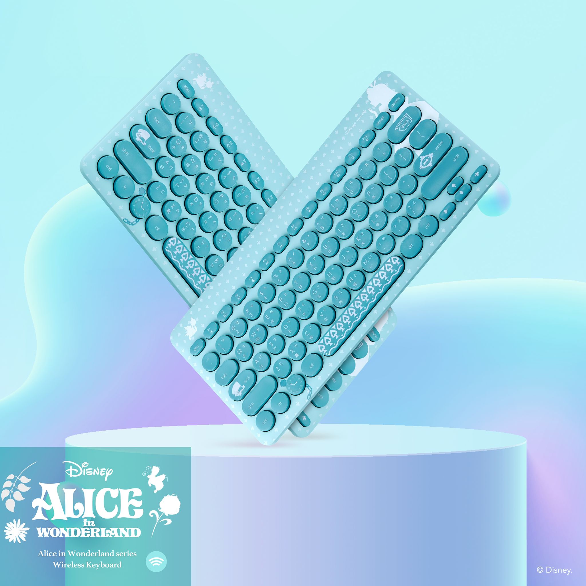 infoThink x Disney - 愛麗絲無線鍵盤