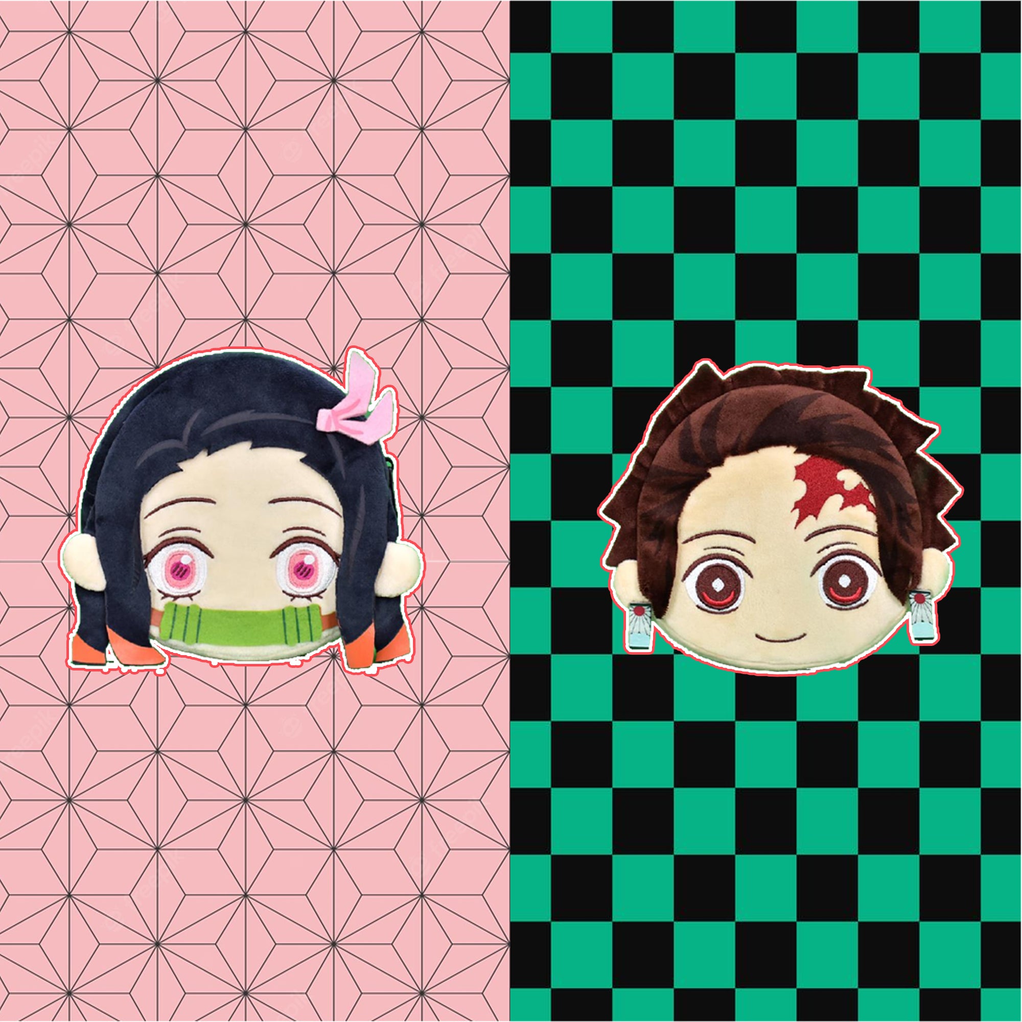 鬼滅之刃 - 竈門禰豆子&炭治郎厚零錢包