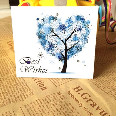 四季樹木心意卡